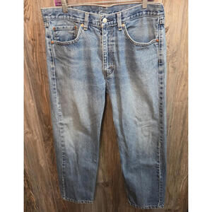 Levi's Denim Blue Jeans 505 Size (36x29) Regular Fit Straight Leg {CW-09/18}